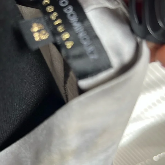 Silver Tie Front Fitted Blouse - Picture 13 of 15